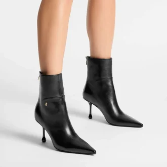 Botines Cycas 80 en piel napa negra