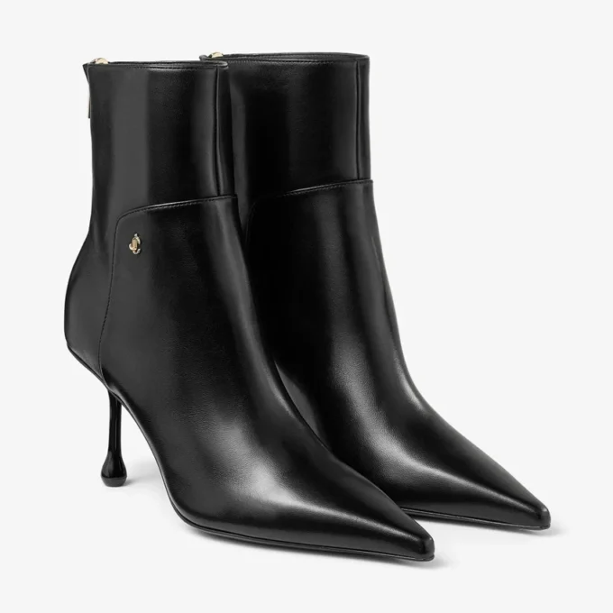 Botines Cycas 80 en piel napa negra Botines Cycas 80 en piel napa negra