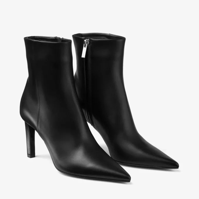 Botines Frankie 85 Botines de piel de becerro negros Botines Frankie 85 Botines de piel de becerro negros