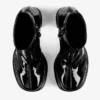 Botines Hadi 100 en tejido elástico charol negro Botines Hadi 100 en tejido elástico charol negro