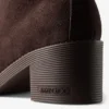 Botines Hali 60 de ante de terciopelo color chocolate con borreguillo Botines Hali 60 de ante de terciopelo color chocolate con borreguillo