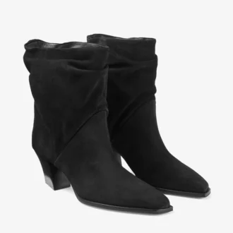 Botines Hart 60 Botines de ante negro aterciopelado