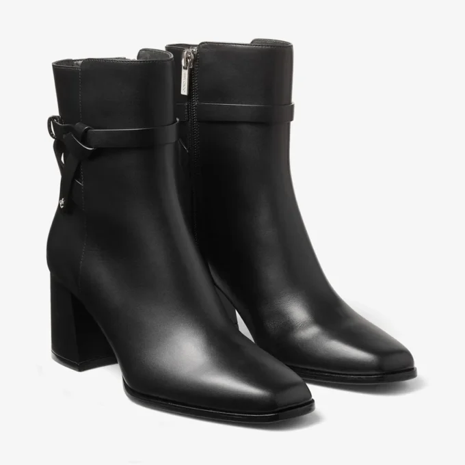 Botines Lawton 65 en piel de becerro negra Botines Lawton 65 en piel de becerro negra