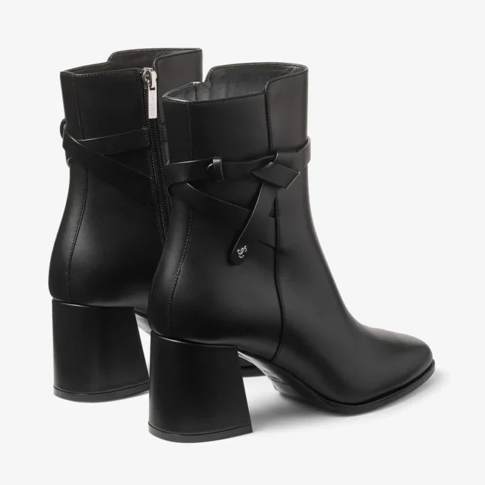 Botines Lawton 65 en piel de becerro negra Botines Lawton 65 en piel de becerro negra