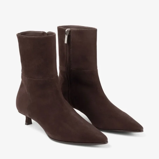 Botines Lory 35 de ante color chocolate Botines Lory 35 de ante color chocolate