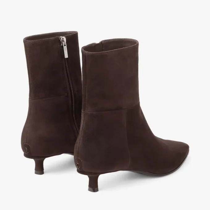 Botines Lory 35 de ante color chocolate Botines Lory 35 de ante color chocolate