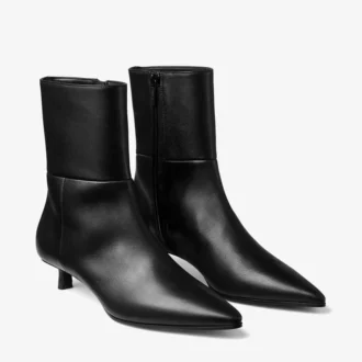 Botines Lory 35 en piel de becerro negra