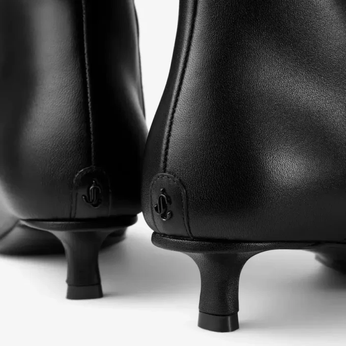 Botines Lory 35 en piel de becerro negra