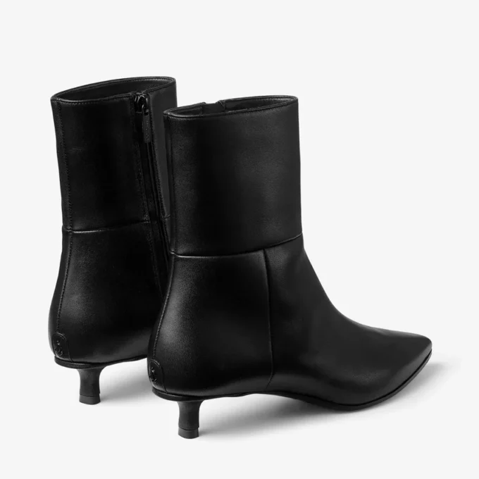 Botines Lory 35 en piel de becerro negra