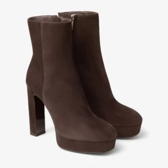 Botines Marene 120 de ante color chocolate