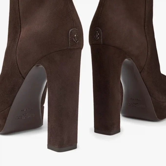Botines Marene 120 de ante color chocolate Botines Marene 120 de ante color chocolate