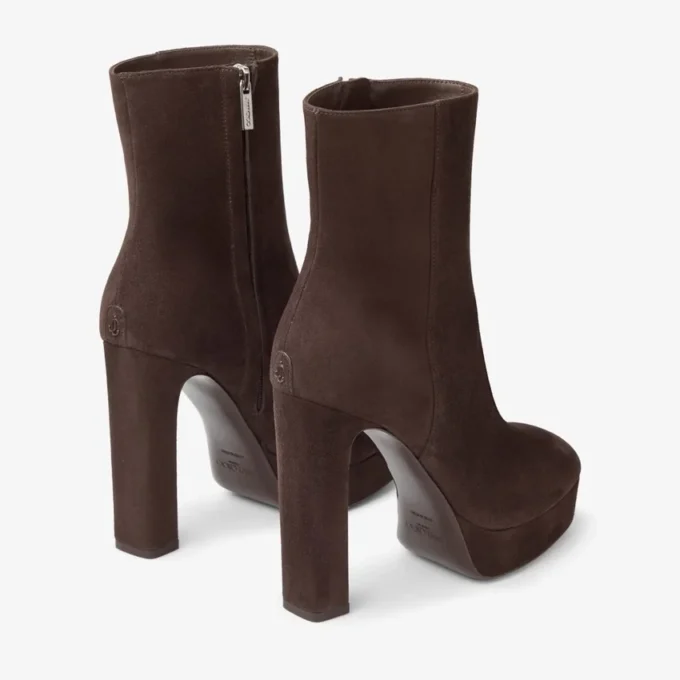 Botines Marene 120 de ante color chocolate Botines Marene 120 de ante color chocolate