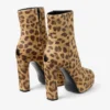 Botines Marene 120 de potro con estampado de leopardo natural Botines Marene 120 de potro con estampado de leopardo natural