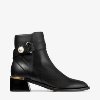 Botines Noor 45 de piel negra