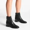 Botines Noor 45 de piel negra Botines Noor 45 de piel negra