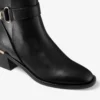Botines Noor 45 de piel negra Botines Noor 45 de piel negra