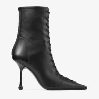 Botines Scarlett 95 de piel napa negra