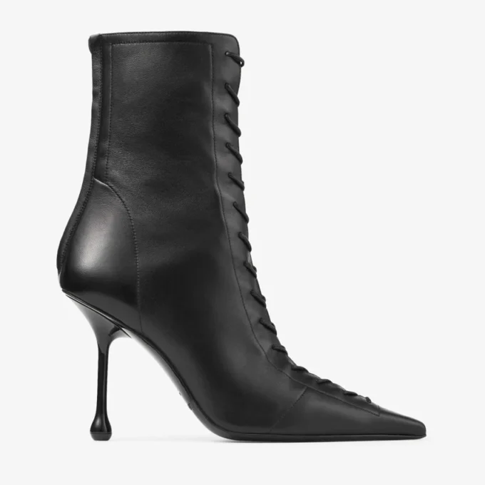 Botines Scarlett 95 de piel napa negra Botines Scarlett 95 de piel napa negra