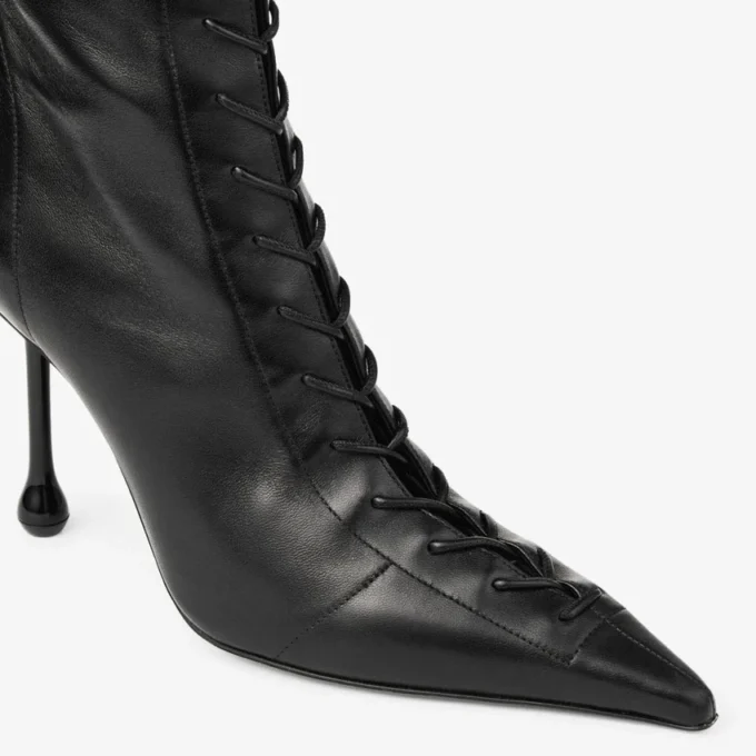 Botines Scarlett 95 de piel napa negra Botines Scarlett 95 de piel napa negra