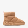 Botines Xan de ante color toffee con borreguillo Botines Xan de ante color toffee con borreguillo