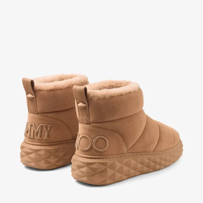 Botines Xan de ante color toffee con borreguillo Botines Xan de ante color toffee con borreguillo