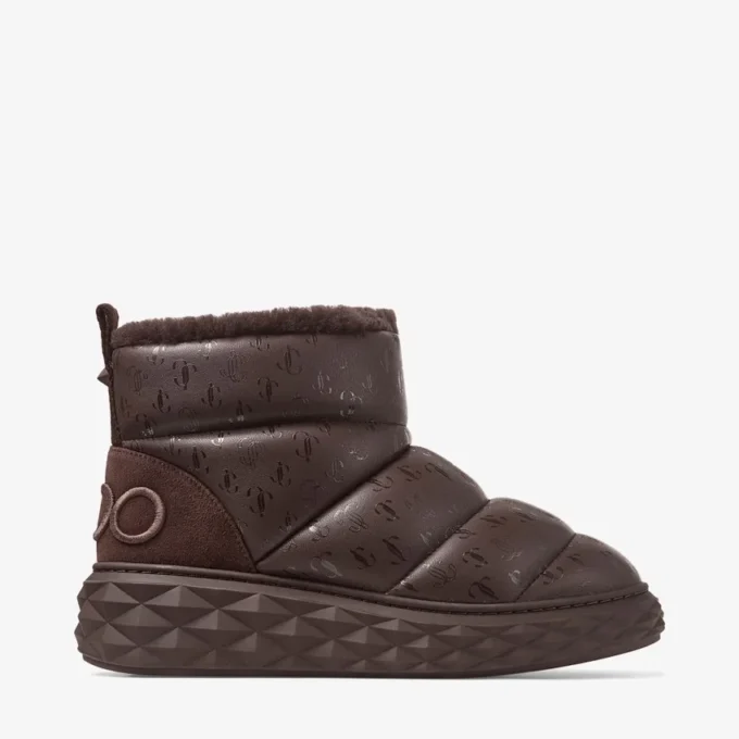 Botines Xan de piel napa suave color chocolate con forro de piel de oveja Botines Xan de piel napa suave color chocolate con forro de piel de oveja