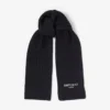 Bufanda de punto Cashwool negra Yukiko Bufanda de punto Cashwool negra Yukiko