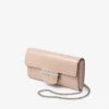 Cartera Bing con cadena Mini bolso de hombro de charol Macaron con pieza de cristal Cartera Bing con cadena Mini bolso de hombro de charol Macaron con pieza de cristal