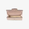 Cartera Bing con cadena Mini bolso de hombro de charol Macaron con pieza de cristal Cartera Bing con cadena Mini bolso de hombro de charol Macaron con pieza de cristal