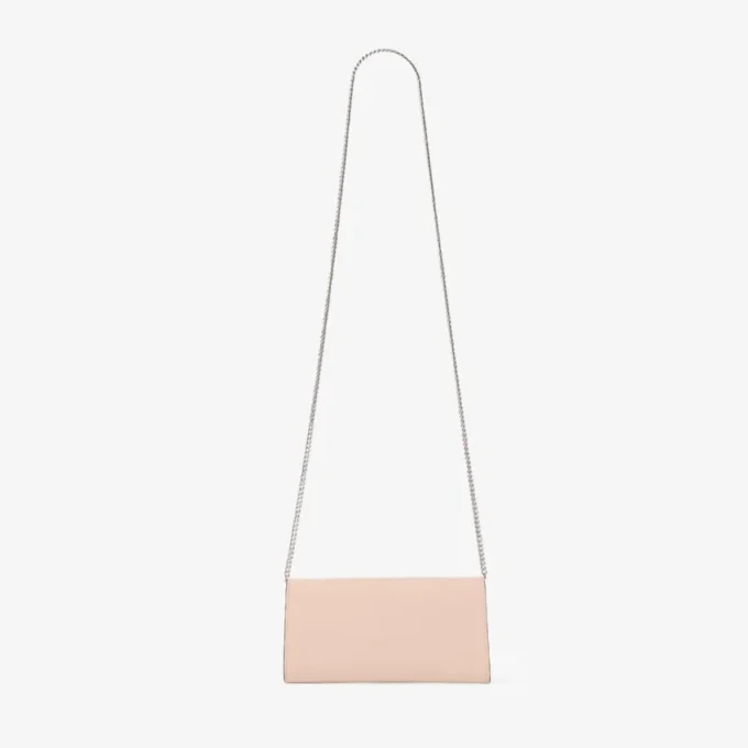 Cartera Bing con cadena Mini bolso de hombro de charol Macaron con pieza de cristal Cartera Bing con cadena Mini bolso de hombro de charol Macaron con pieza de cristal