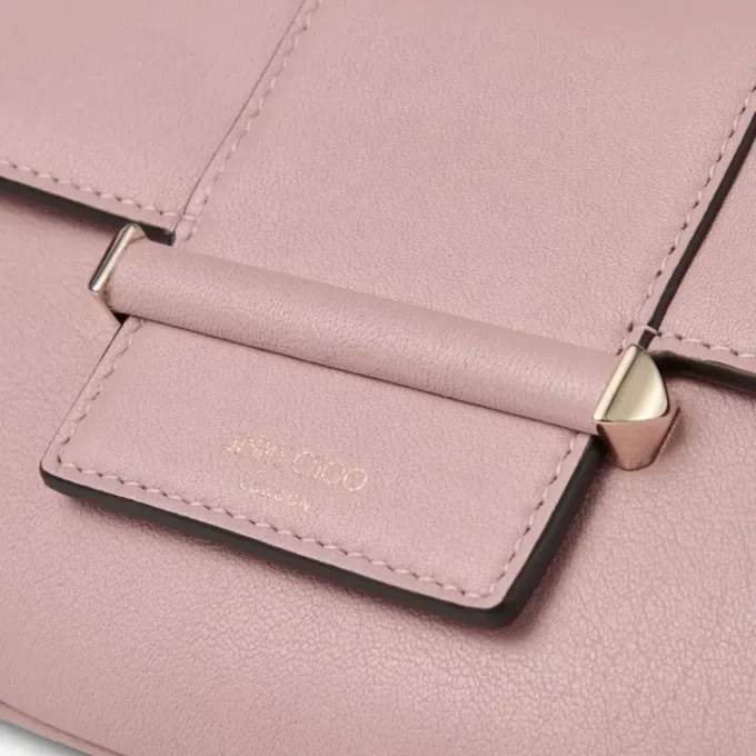 Cartera con barra y cadena Cartera de cuero Biker rosa con cadena Cartera con barra y cadena Cartera de cuero Biker rosa con cadena
