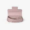 Cartera con barra y cadena Cartera de cuero Biker rosa con cadena Cartera con barra y cadena Cartera de cuero Biker rosa con cadena