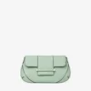 Cartera con barra y cadena Cartera de cuero Biker verde con cadena Cartera con barra y cadena Cartera de cuero Biker verde con cadena
