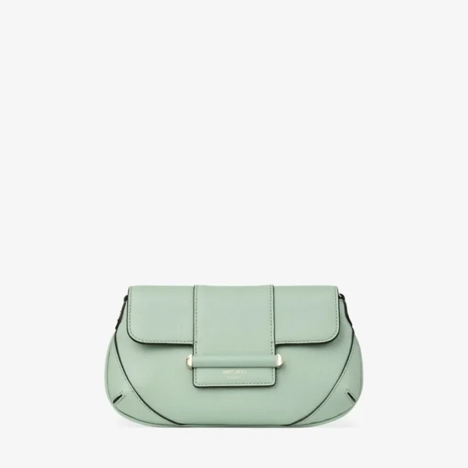 Cartera con barra y cadena Cartera de cuero Biker verde con cadena Cartera con barra y cadena Cartera de cuero Biker verde con cadena