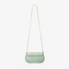 Cartera con barra y cadena Cartera de cuero Biker verde con cadena Cartera con barra y cadena Cartera de cuero Biker verde con cadena