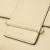 Cartera con cadena Bolso de hombro de piel de Biker color mantequilla