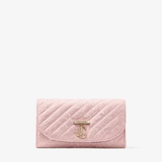 Cartera Curve con cadena Carterita acolchada de encaje jimmy choo con barra JC de cristal