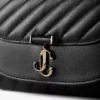 Cartera Curve con cadena negra Cartera de cuero Biker acolchado con cadena Cartera Curve con cadena negra Cartera de cuero Biker acolchado con cadena