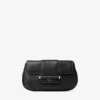 Cartera tipo barra con cadena Bolso bandolera de cuero negro estilo Biker Cartera tipo barra con cadena Bolso bandolera de cuero negro estilo Biker