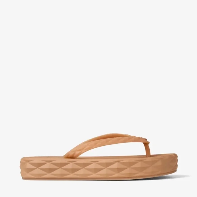 Chanclas Diamond Chanclas de goma color caramelo Chanclas Diamond Chanclas de goma color caramelo