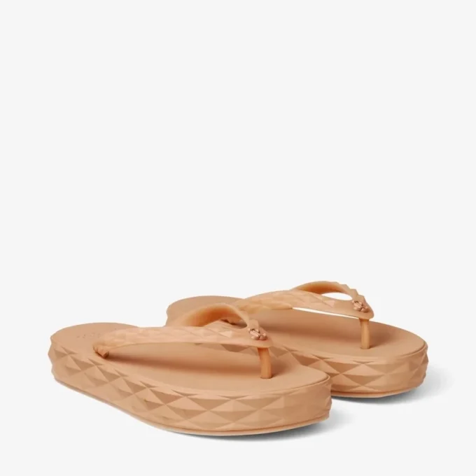 Chanclas Diamond Chanclas de goma color caramelo Chanclas Diamond Chanclas de goma color caramelo