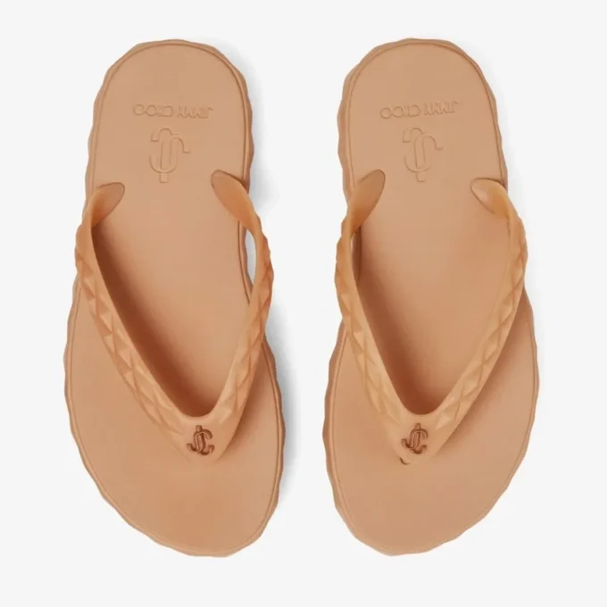 Chanclas Diamond Chanclas de goma color caramelo Chanclas Diamond Chanclas de goma color caramelo