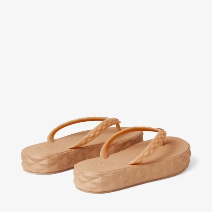 Chanclas Diamond Chanclas de goma color caramelo Chanclas Diamond Chanclas de goma color caramelo
