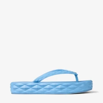Chanclas Diamond de goma azul empolvado