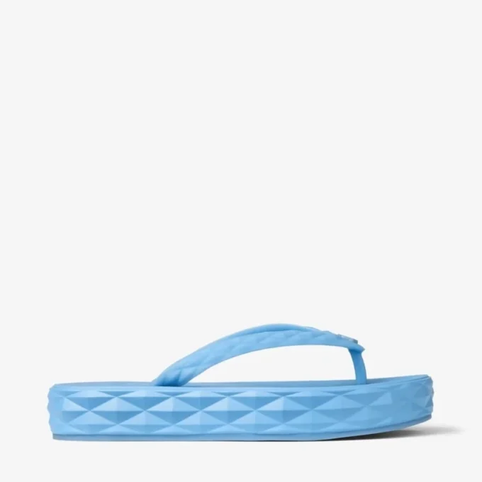 Chanclas Diamond de goma azul empolvado Chanclas Diamond de goma azul empolvado