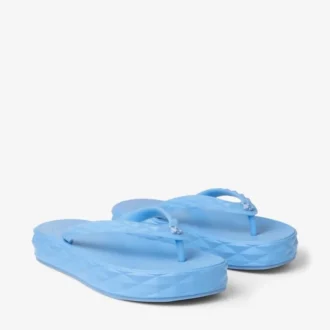 Chanclas Diamond de goma azul empolvado