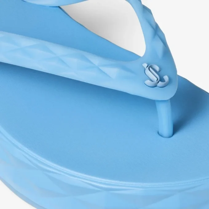 Chanclas Diamond de goma azul empolvado Chanclas Diamond de goma azul empolvado
