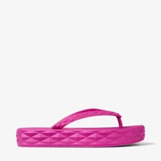 Chanclas Diamond de goma fucsia