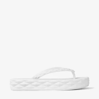 Chanclas Diamond en blanco óptico de goma