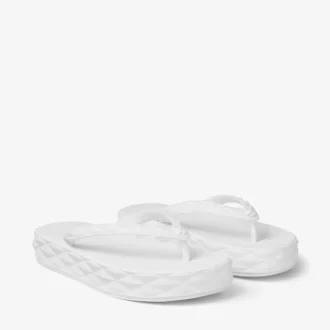 Chanclas Diamond en blanco óptico de goma